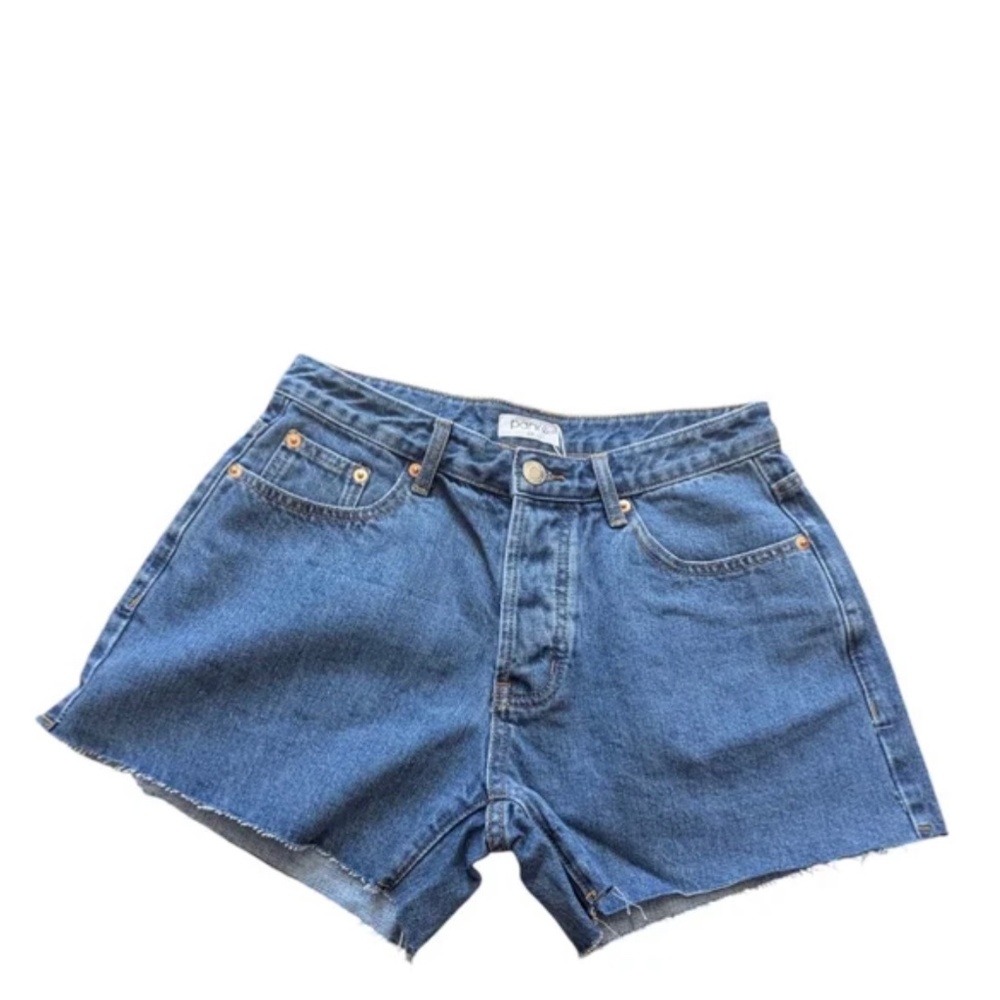 New Parke Medium Wash Baggy Shorts Denim Cut Offs Size 29